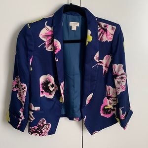 J Crew Floral Blazer
